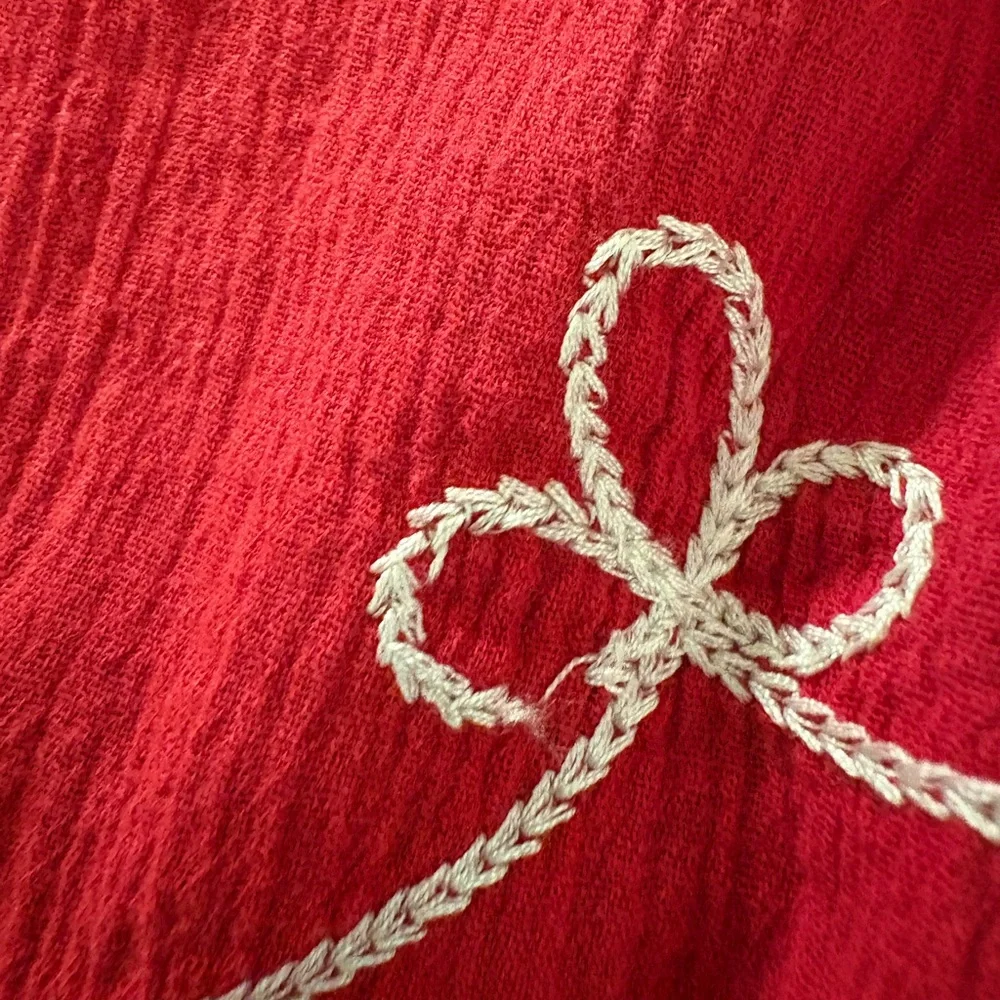 Pinkish Embroidered Boho Tunic with Fringe Size L - Picture 13 of 13